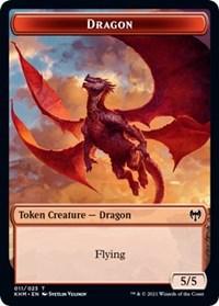 Dragon // Thopter Double-sided Token [Kaldheim Commander Tokens] - Rocket TCG