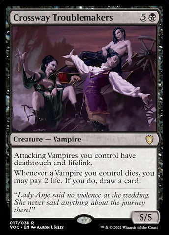 Crossway Troublemakers [Innistrad: Crimson Vow Commander] - Rocket TCG