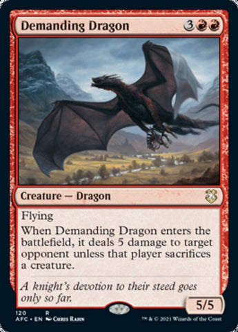 Demanding Dragon [Dungeons & Dragons: Adventures in the Forgotten Realms Commander] - Rocket TCG