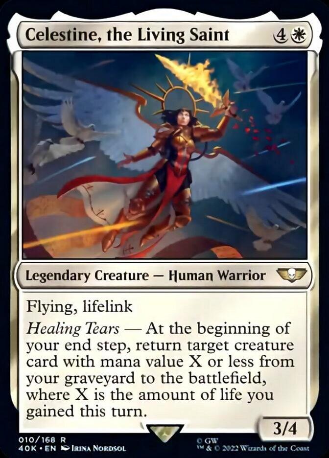 Celestine, the Living Saint [Universes Beyond: Warhammer 40,000] - Rocket TCG