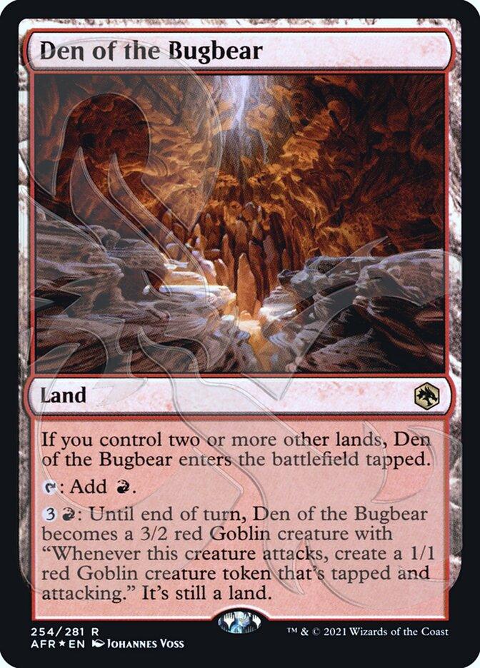 Den of the Bugbear (Ampersand Promo) [Dungeons & Dragons: Adventures in the Forgotten Realms Promos] - Rocket TCG