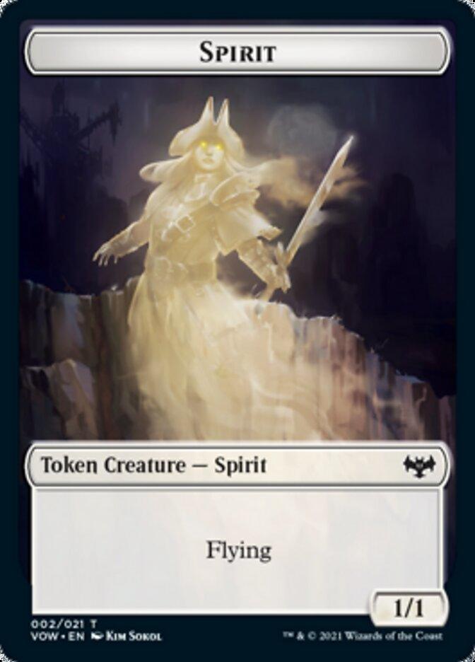 Blood // Spirit (002) Double-sided Token [Innistrad: Crimson Vow Tokens] - Rocket TCG