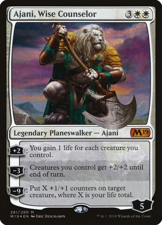Ajani, Wise Counselor [Core Set 2019] - Rocket TCG