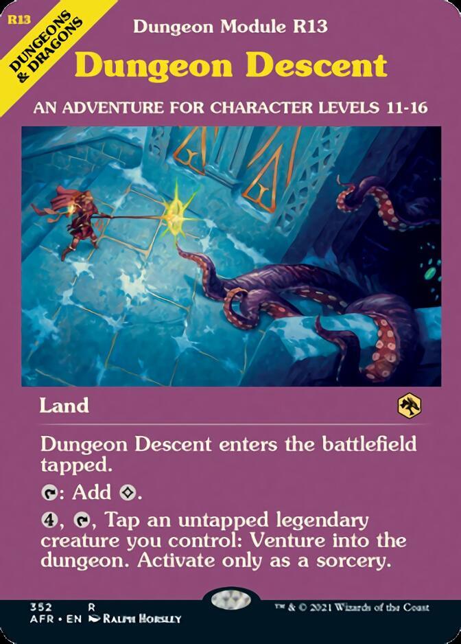 Dungeon Descent (Dungeon Module) [Dungeons & Dragons: Adventures in the Forgotten Realms] - Rocket TCG