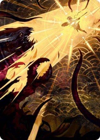 Defiant Strike Art Card [Strixhaven: School of Mages Art Series] - Rocket TCG