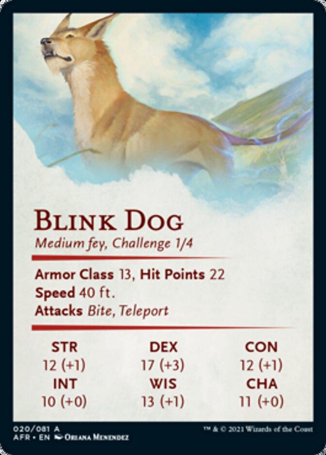Blink Dog Art Card [Dungeons & Dragons: Adventures in the Forgotten Realms Art Series] - Rocket TCG