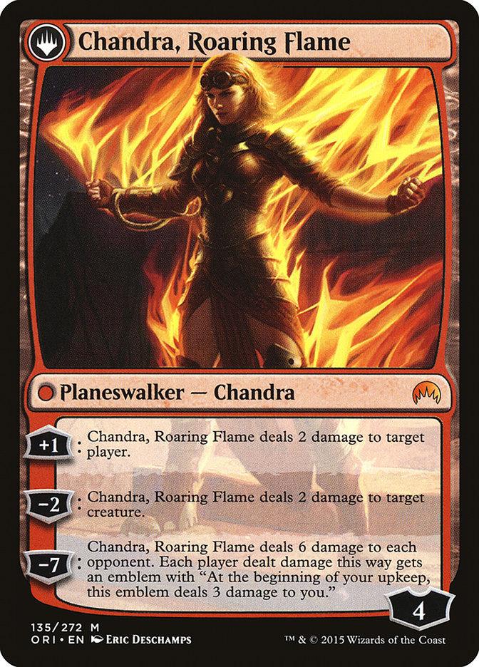 Chandra, Fire of Kaladesh // Chandra, Roaring Flame [Magic Origins] - Rocket TCG