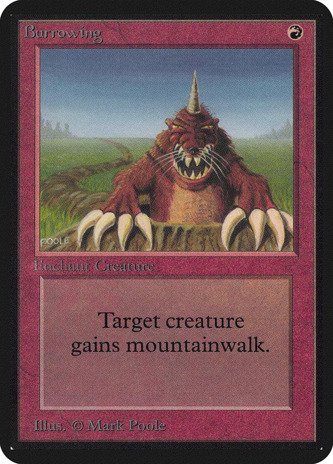 Burrowing [Alpha Edition] - Rocket TCG