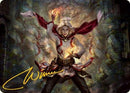 Delina, Wild Mage Art Card (Gold-Stamped Signature) [Dungeons & Dragons: Adventures in the Forgotten Realms Art Series] - Rocket TCG