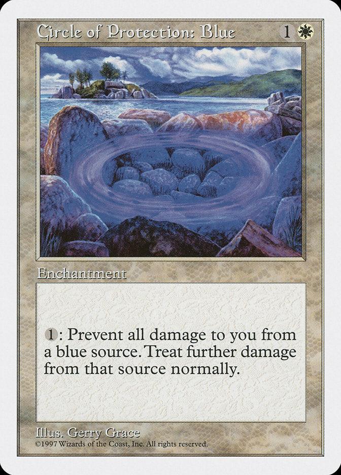 Circle of Protection: Blue [Fifth Edition] - Rocket TCG