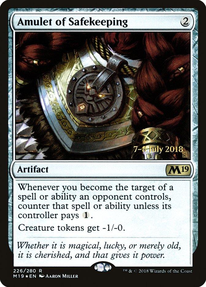 Amulet of Safekeeping [Core Set 2019 Prerelease Promos] - Rocket TCG