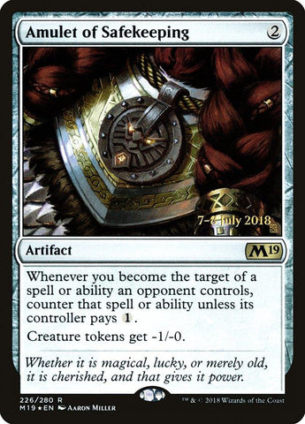 Amulet of Safekeeping [Core Set 2019 Prerelease Promos] - Rocket TCG