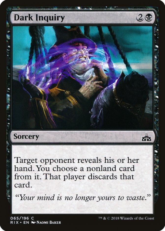 Dark Inquiry [Rivals of Ixalan] - Rocket TCG