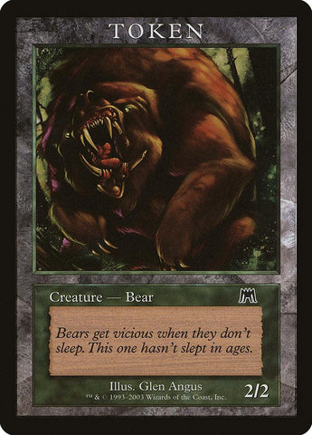 Bear Token [Magic Player Rewards 2003] - Rocket TCG
