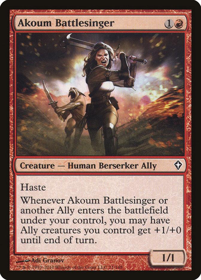 Akoum Battlesinger [Worldwake] - Rocket TCG