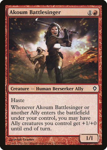 Akoum Battlesinger [Worldwake] - Rocket TCG