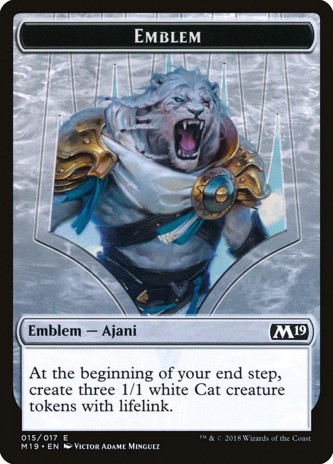 Ajani, Adversary of Tyrants Emblem [Core Set 2019 Tokens] - Rocket TCG