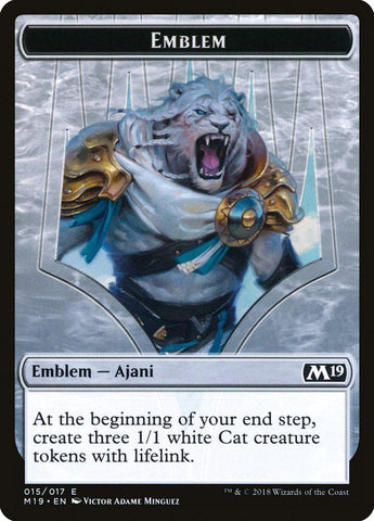 Ajani, Adversary of Tyrants Emblem [Core Set 2019 Tokens] - Rocket TCG
