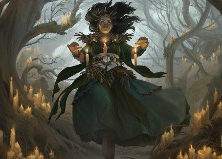 Candlegrove Witch 1 Art Card [Innistrad: Midnight Hunt Art Series] - Rocket TCG