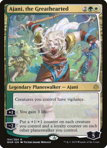 Ajani, the Greathearted (Promo Pack) [War of the Spark Promos] - Rocket TCG