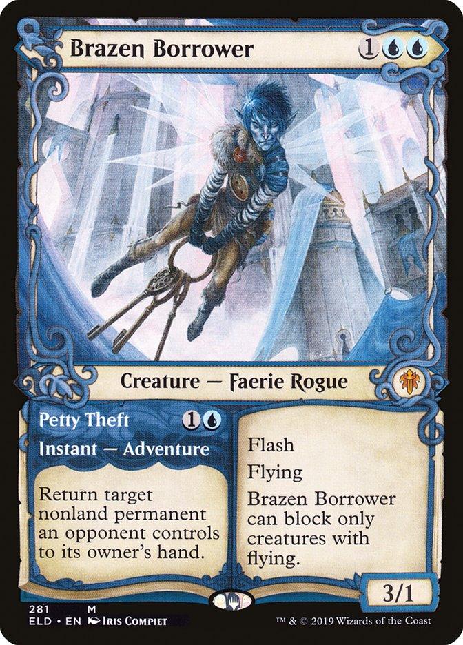 Brazen Borrower // Petty Theft (Showcase) [Throne of Eldraine] - Rocket TCG