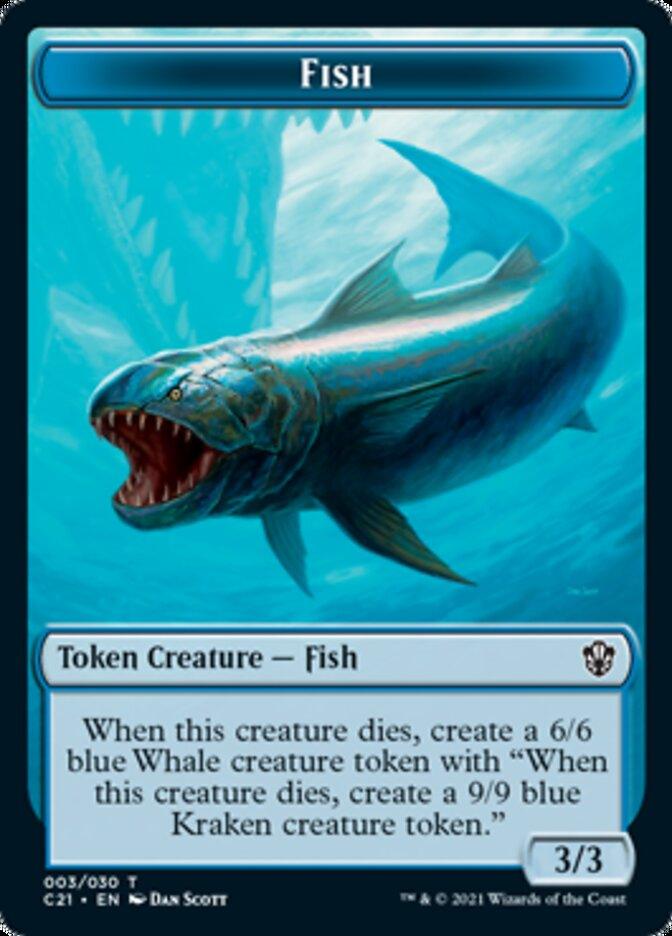 Beast (010) // Fish Token [Commander 2021 Tokens] - Rocket TCG