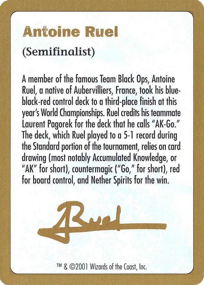 Antoine Ruel Bio [World Championship Decks 2001] - Rocket TCG