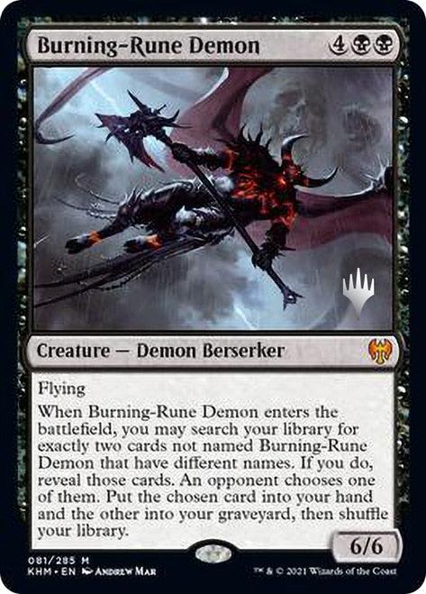 Burning-Rune Demon (Promo Pack) [Kaldheim Promos] - Rocket TCG