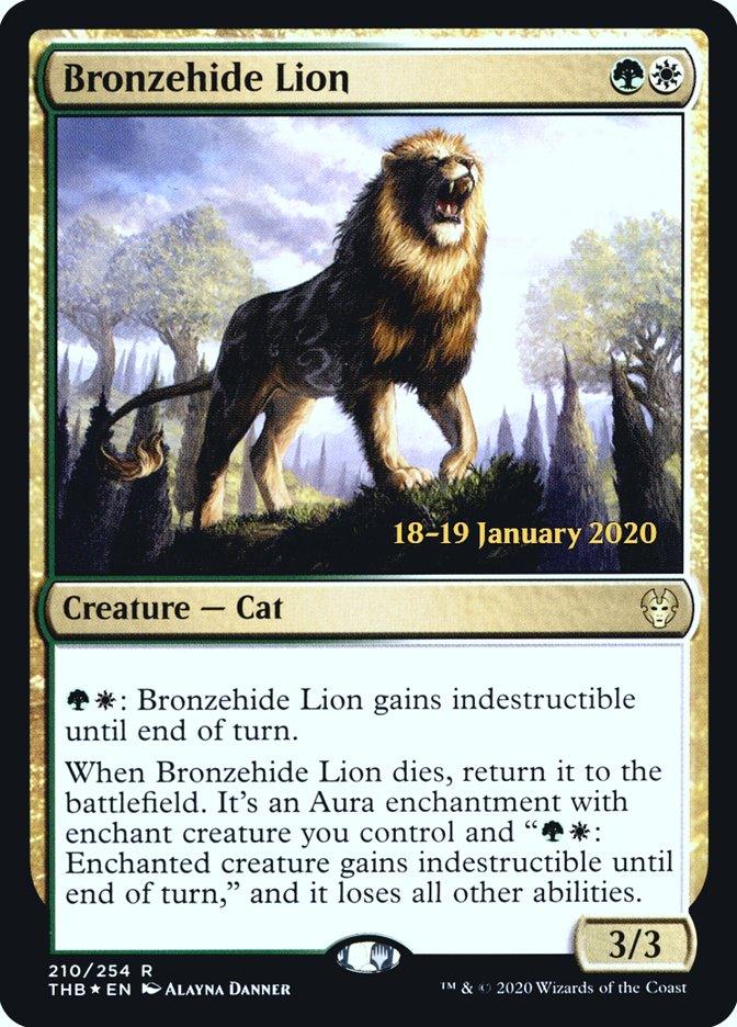 Bronzehide Lion [Theros Beyond Death Prerelease Promos] - Rocket TCG