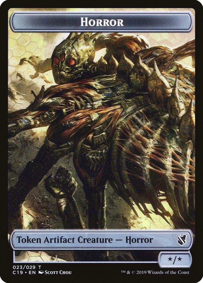 Angel of Sanctions // Horror Double-sided Token [Commander 2019 Tokens] - Rocket TCG