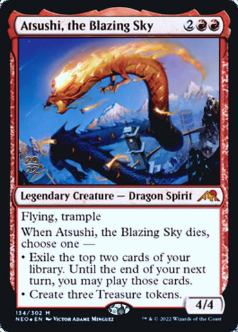 Atsushi, the Blazing Sky [Kamigawa: Neon Dynasty Prerelease Promos] - Rocket TCG