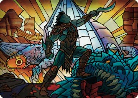 Astor, Bearer of Blades Art Card [Dominaria United Art Series] - Rocket TCG