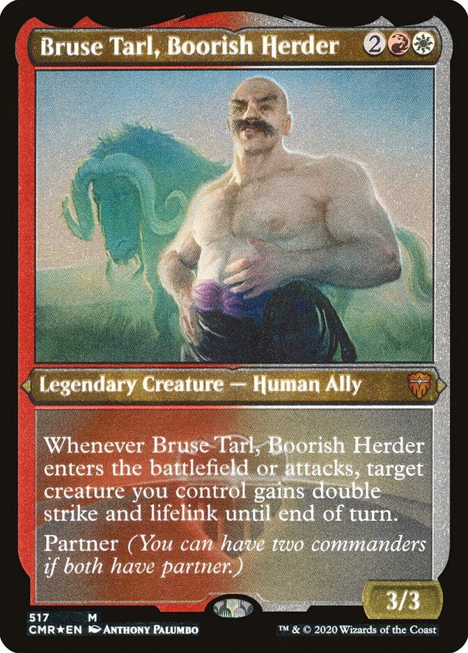 Bruse Tarl, Boorish Herder (Etched) [Commander Legends] - Rocket TCG