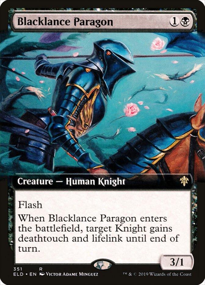 Blacklance Paragon (Extended Art) [Throne of Eldraine] - Rocket TCG
