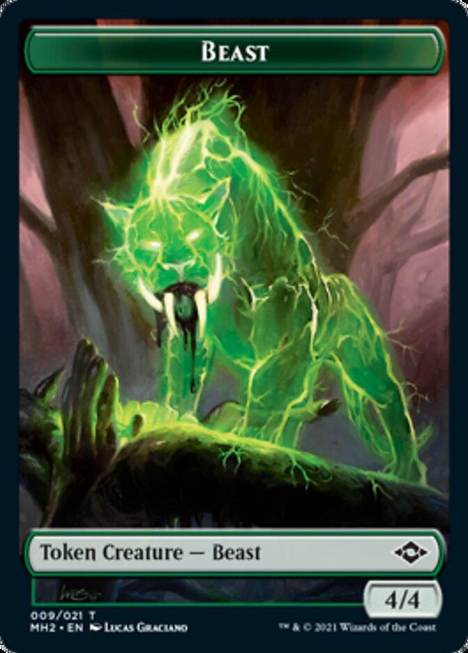 Beast Token // Treasure Token (21) [Modern Horizons 2 Tokens] - Rocket TCG