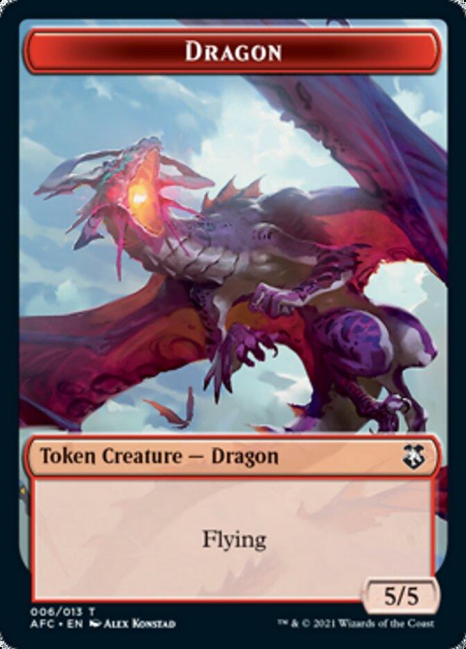 Dragon // Dragon Spirit Double-sided Token [Dungeons & Dragons: Adventures in the Forgotten Realms Commander Tokens] - Rocket TCG