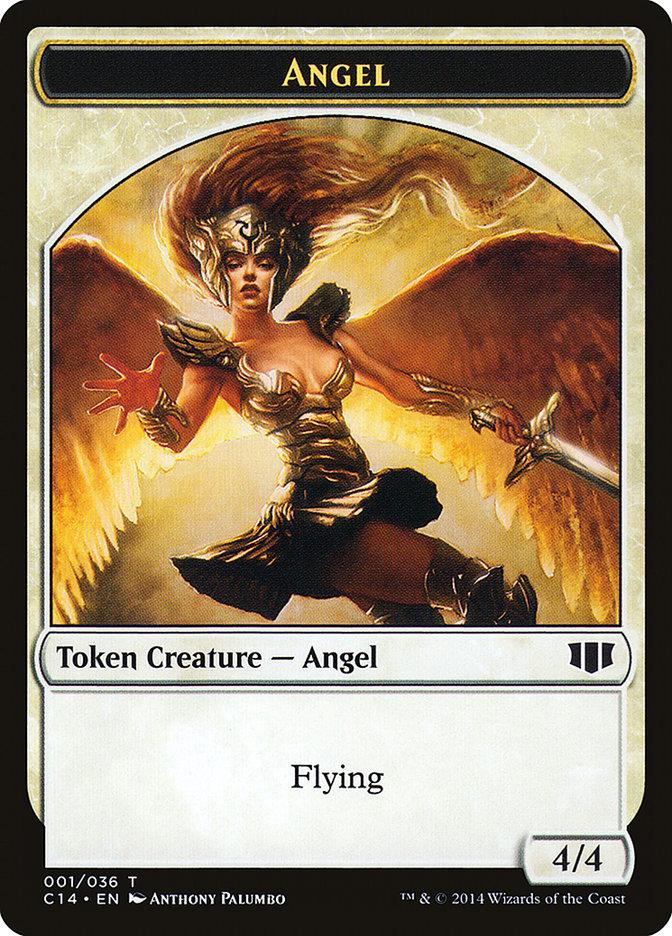 Angel // Cat Double-sided Token [Commander 2014 Tokens] - Rocket TCG