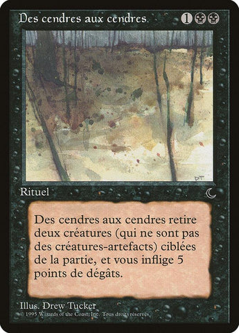 Ashes to Ashes (French) - "Des cendres aux cendres" [Renaissance] - Rocket TCG