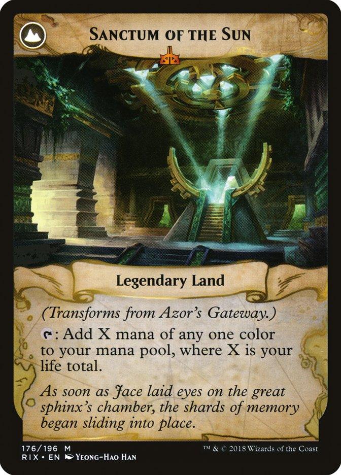 Azor's Gateway // Sanctum of the Sun [Rivals of Ixalan] - Rocket TCG