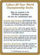 1999 World Championships Ad [World Championship Decks 1999] - Rocket TCG