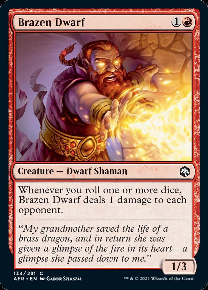 Brazen Dwarf [Dungeons & Dragons: Adventures in the Forgotten Realms] - Rocket TCG