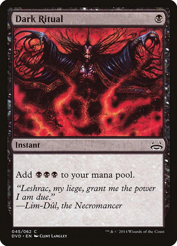 Dark Ritual (Divine vs. Demonic) [Duel Decks Anthology] - Rocket TCG