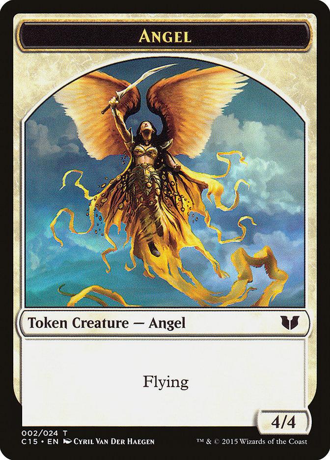 Angel // Knight (005) Double-Sided Token [Commander 2015 Tokens] - Rocket TCG