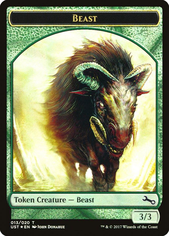 Beast // Beast Double-sided Token [Unstable Tokens] - Rocket TCG
