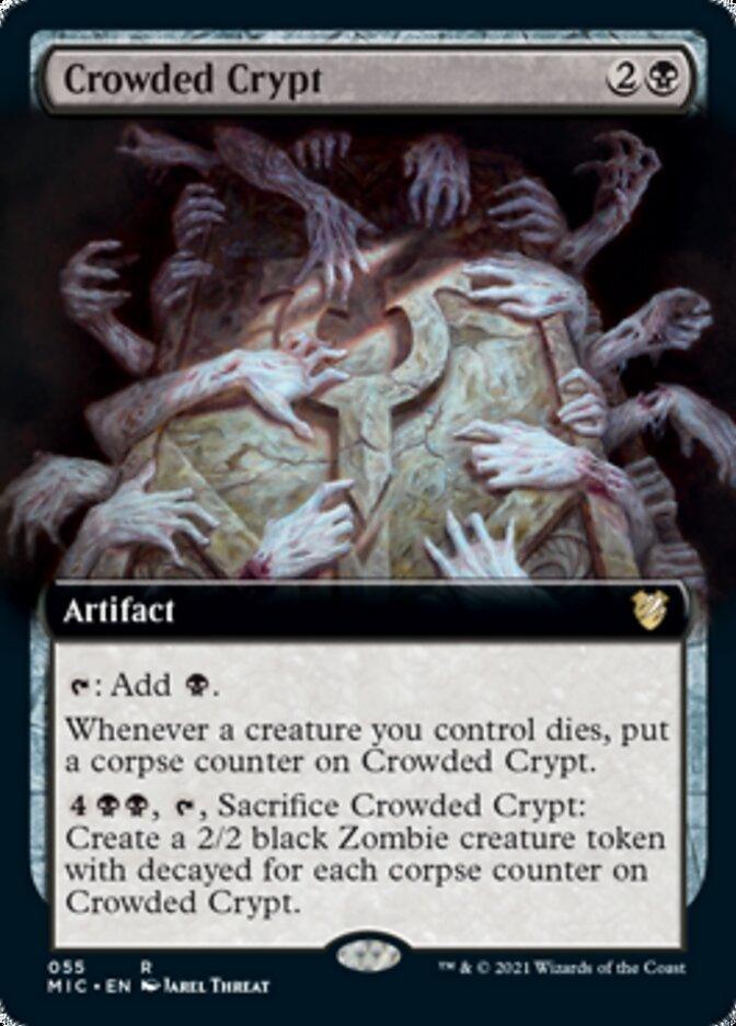 Crowded Crypt (Extended Art) [Innistrad: Midnight Hunt Commander] - Rocket TCG