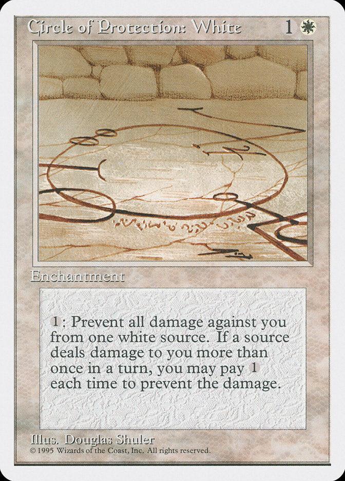 Circle of Protection: White [Fourth Edition] - Rocket TCG