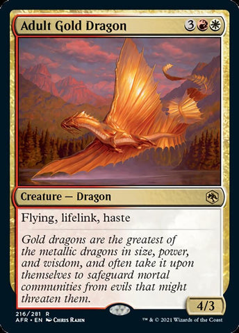 Adult Gold Dragon [Dungeons & Dragons: Adventures in the Forgotten Realms] - Rocket TCG
