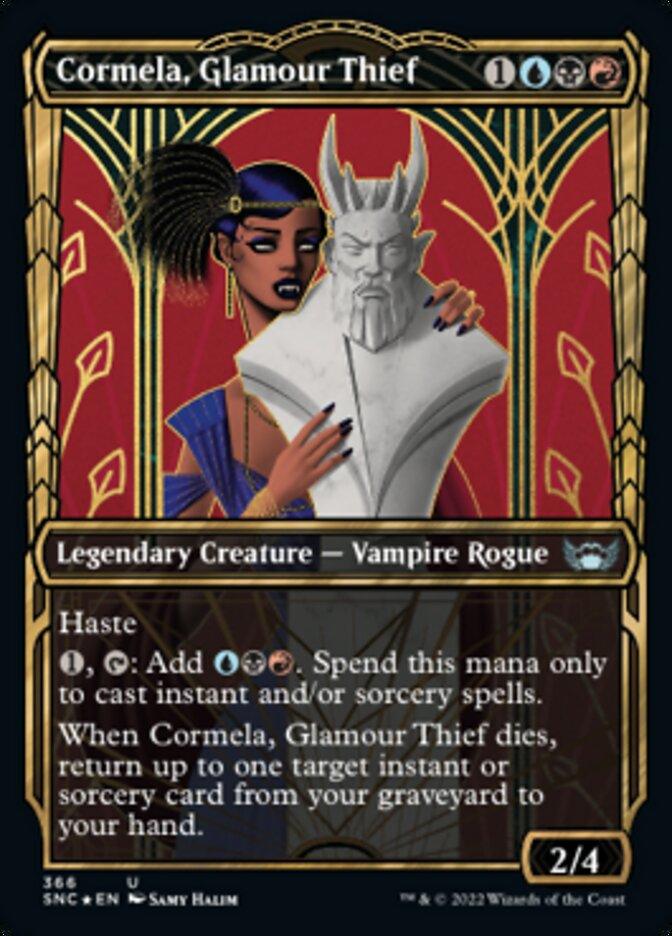 Cormela, Glamour Thief (Showcase Golden Age Gilded Foil) [Streets of New Capenna] - Rocket TCG