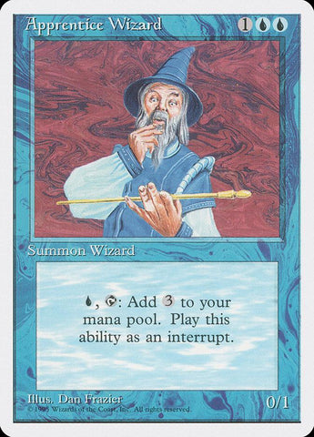 Apprentice Wizard [Fourth Edition] - Rocket TCG