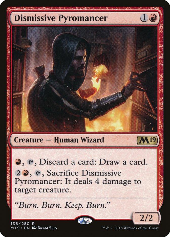 Dismissive Pyromancer [Core Set 2019] - Rocket TCG